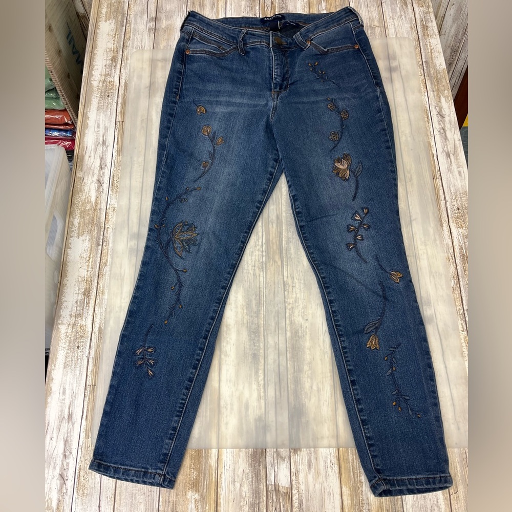 embroidered jeans